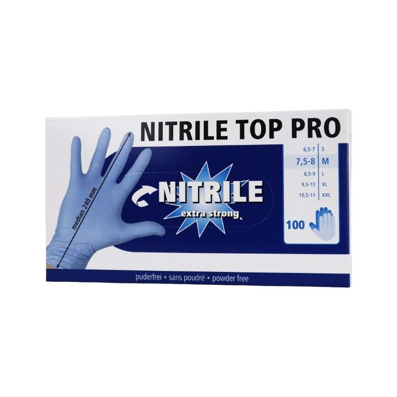 Melkhandschoen Top Pro blauw 100 stuks