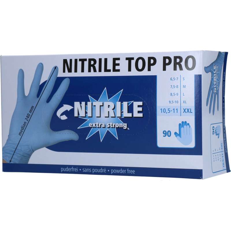 Melkhandschoen Top Pro blauw 90 stuks XXL