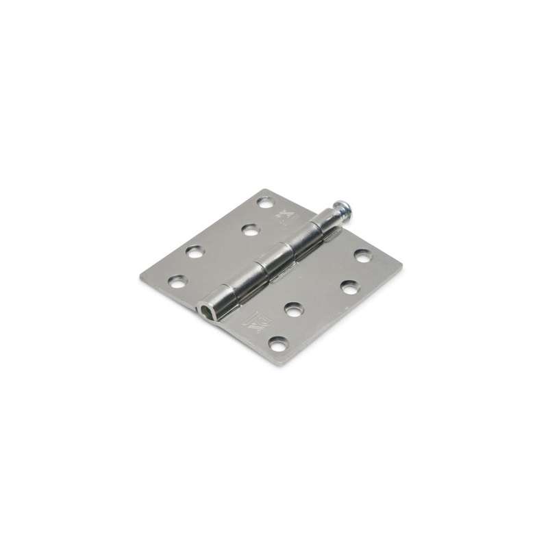 Scharnier verzinkt met rechte hoeken en losse pen 76 x 76 cm