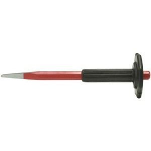 Beitel met punt 300 mm met handbescherming
