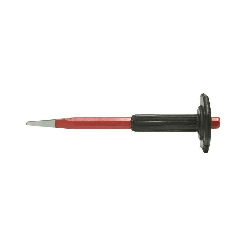 Beitel met punt 300 mm met handbescherming