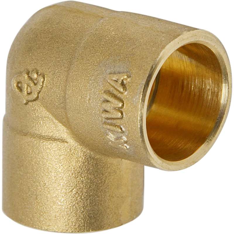 Messing knie 12x12mm Plieger