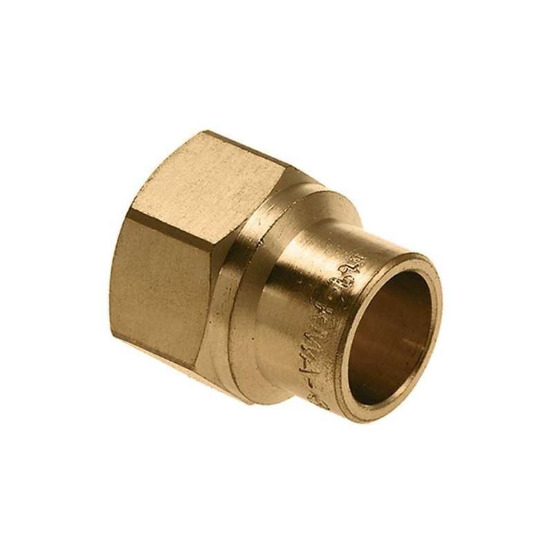 Messing Schroefbus 3/4"x22mm Plieger