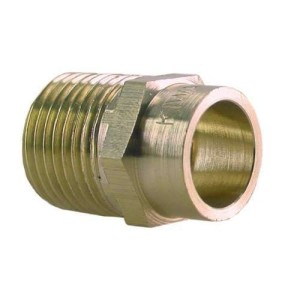 Messing puntstuk 1/2''x15mm Plieger