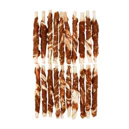 Braaaf hondensnack rawhide roll sticks rund en vis 25 stuks