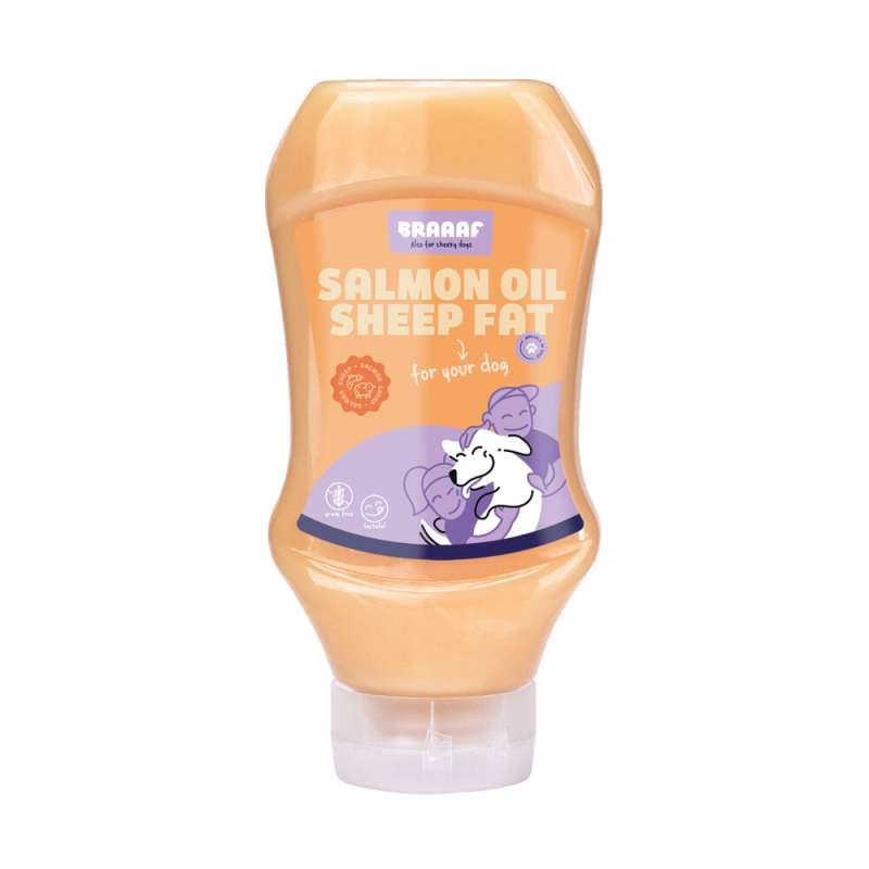 Braaaf zalmolie en schapenvet 500 ml