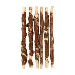 Braaaf rawhide hondensnack twister rund en vis 21 cm 6 stuks