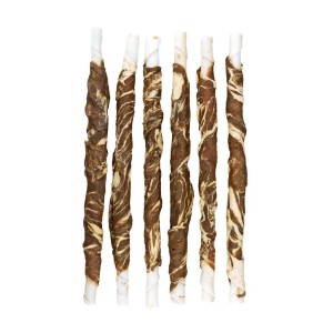 Braaaf rawhide hondensnack twister lam en vis 21 cm 6 stuks