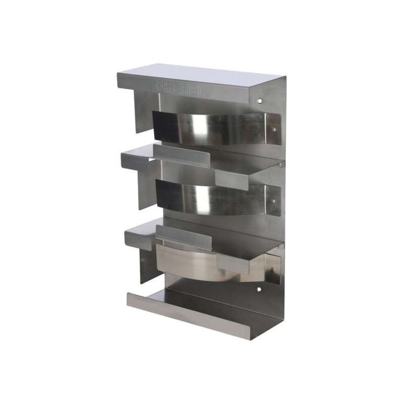 Wandhouder RVS voor wegwerphandschoenen 3-delig