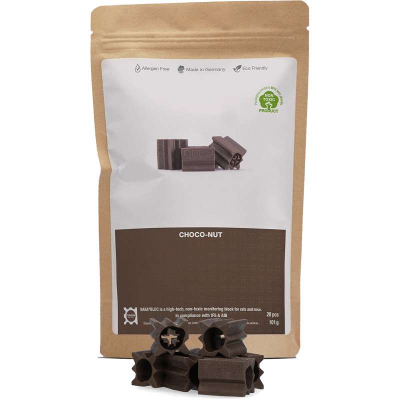 NARA bloc lokstof chocolade 20 stuks