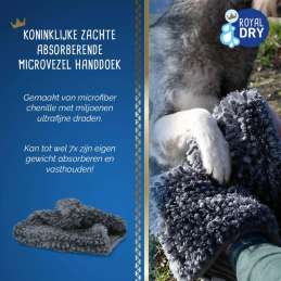 Royal Dry microvezel handdoek voor honden