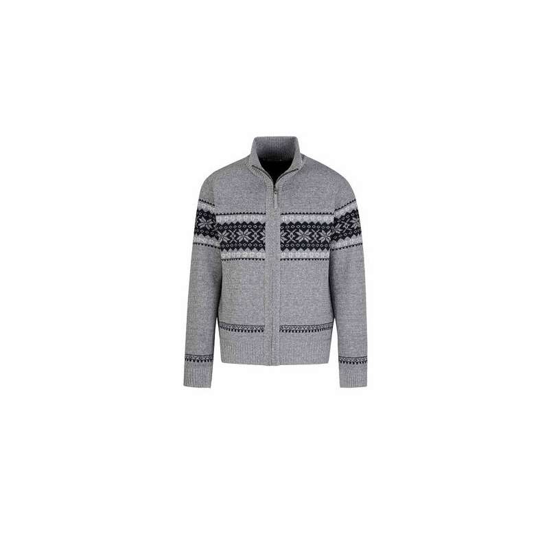 Bjørnson scandinavisch wintervest Hoyt gebreid grijs