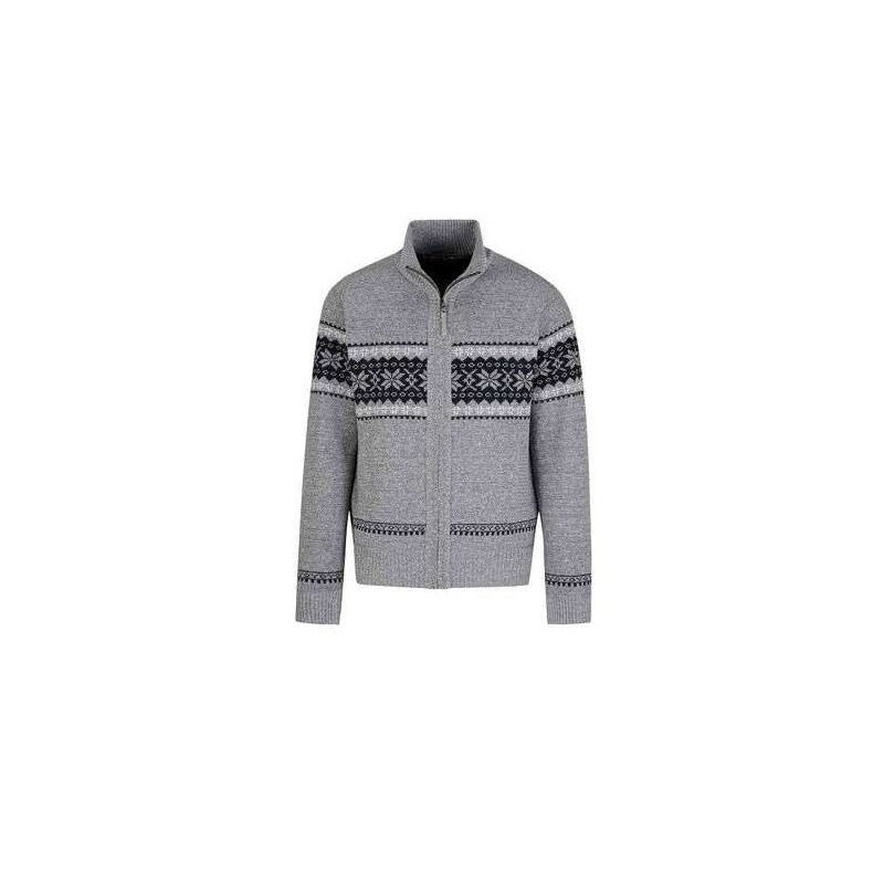 Bjørnson scandinavisch wintervest Hoyt gebreid grijs