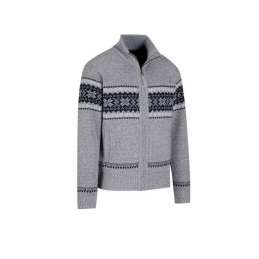 Bjørnson scandinavisch wintervest Hoyt gebreid grijs