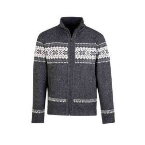 Bjørnson scandinavisch wintervest Hoyt gebreid antraciet