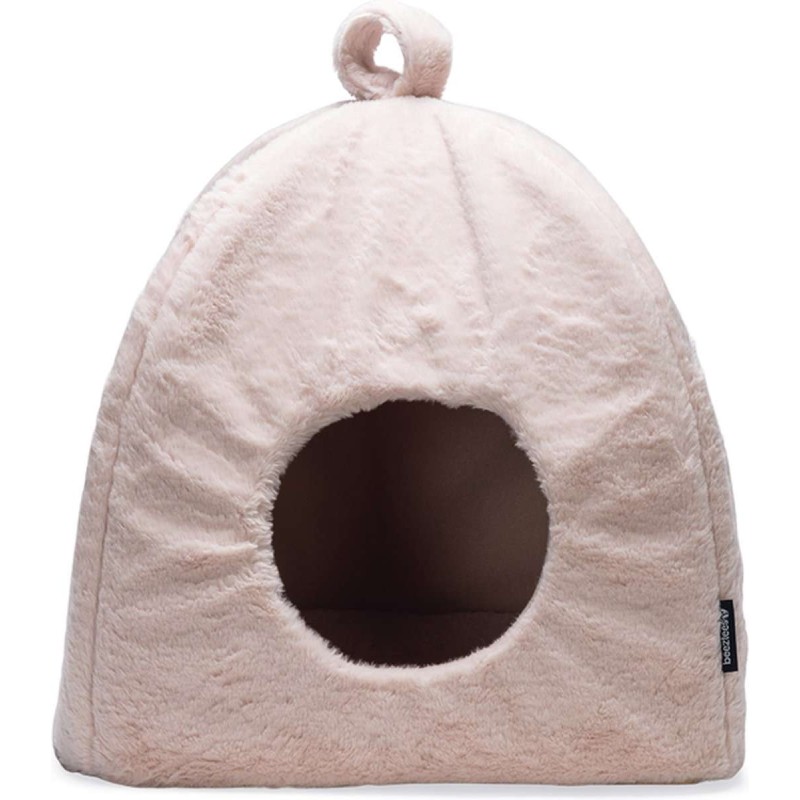 Beeztees Kattenslaaphuis Moza pluche roze 40x40x40 cm