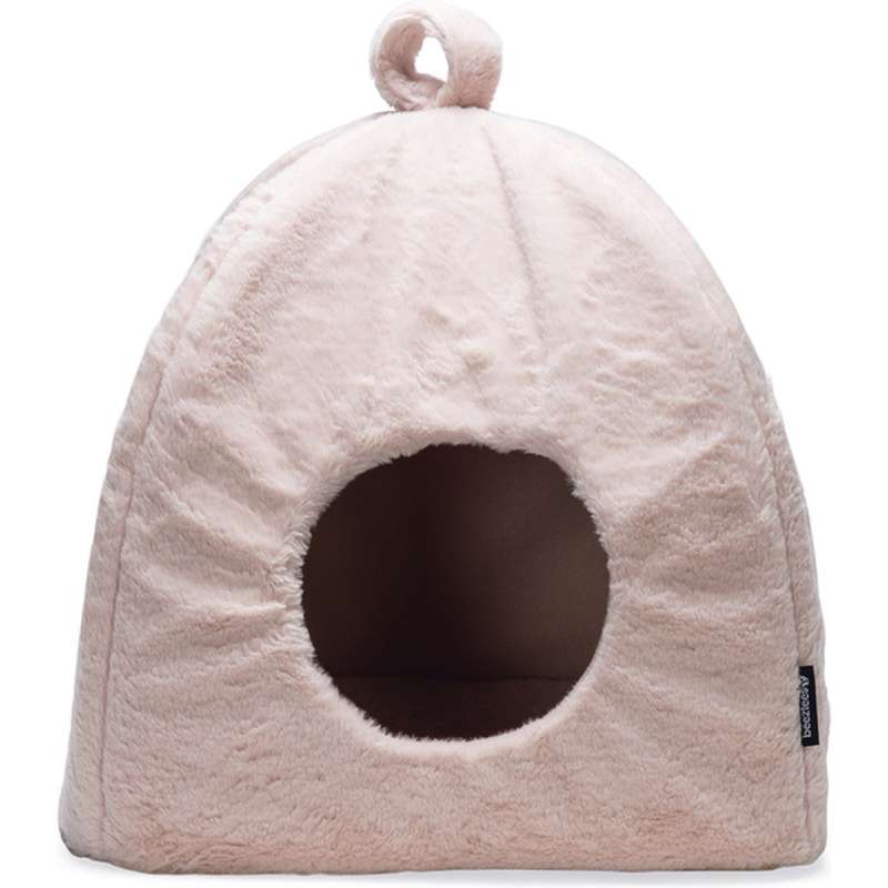 Beeztees Kattenslaaphuis Moza pluche roze 40x40x40 cm