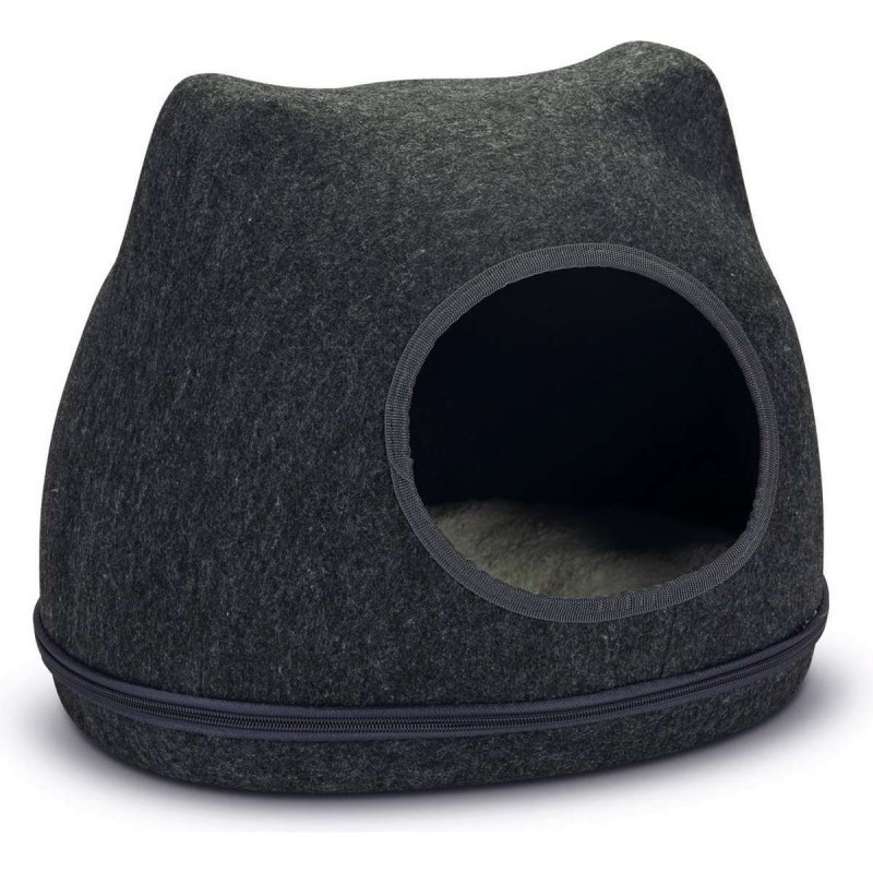 Beeztees Katteniglo Yupik vilt grijs 40x33x35 cm
