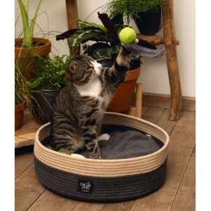 Beeztees Kattenmand Minus One Xana Donkergrijs/Bruin 45x45x14 cm