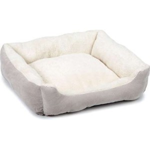 Beeztees Hondenmand Mogina pluche grijs 65x60x20 cm