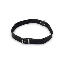 Beeztees hondenhalsband leer zwart 32 cm x 10 mm