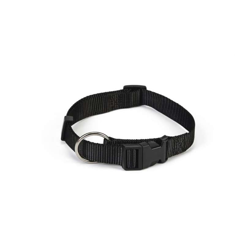 Beeztees hondenhalsband nylon zwart 30-45 cm x 15 mm