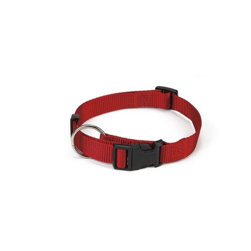 Beeztees hondenhalsband nylon rood 40-65 cm x 25 mm