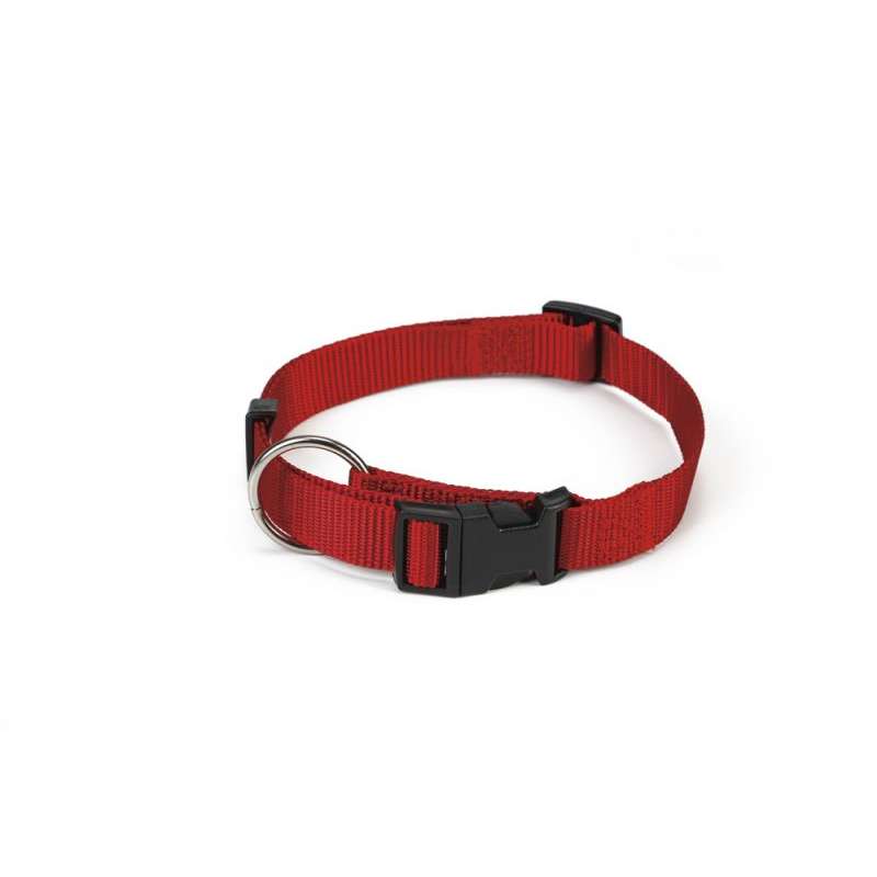 Beeztees hondenhalsband nylon rood 40-65 cm x 25 mm