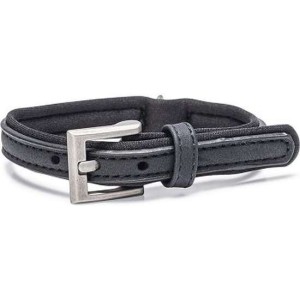Beeztees hondenhalsband Balacron Ax kunstleer zwart 21-26 cm x 10 mm