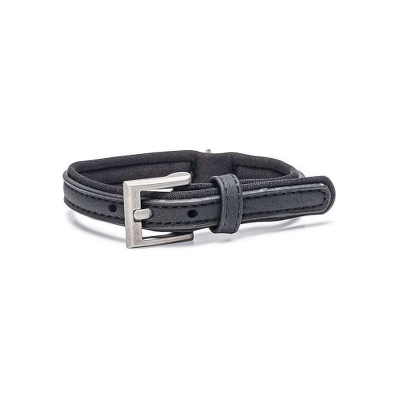 Beeztees hondenhalsband Balacron Ax kunstleer zwart 24-30 cm x 10 mm