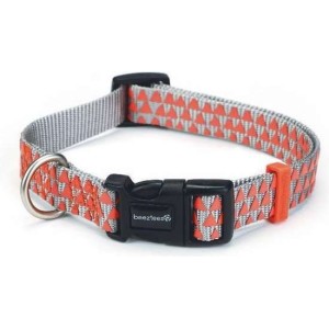 Beeztees honden halsband Triangle lichtgrijs 20-30 cm x 10 mm