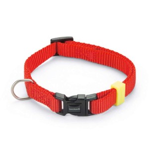 Beeztees honden halsband nylon rood 48-70 cm x 25 mm