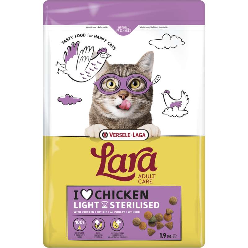 Lara kattenbrokken Adult light sterilized kip 1.9 kg