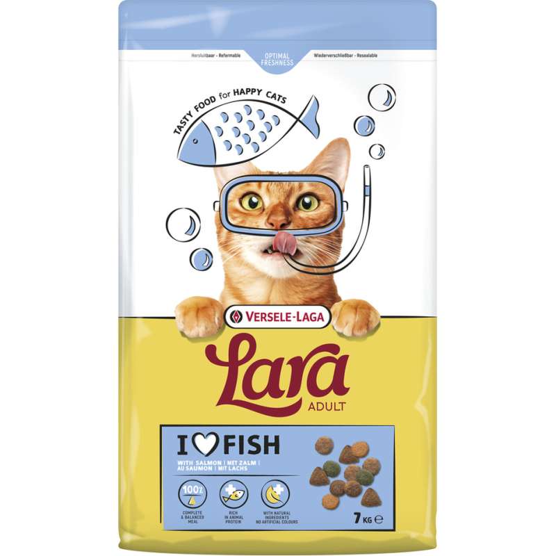 Lara Kattenbrokken Adult zalm 7 kg