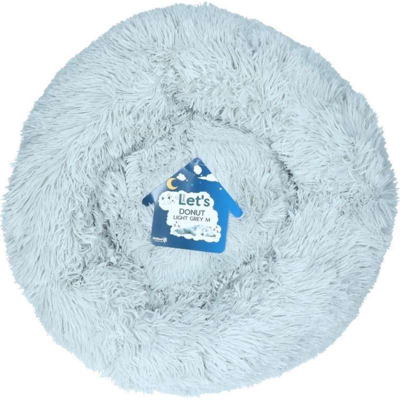 Let's Sleep Donut kattenmand lichtgrijs M