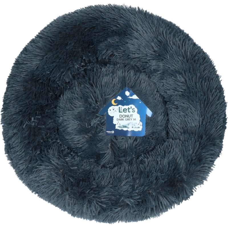 Let's Sleep Donut kattenmand donkergrijs XXL