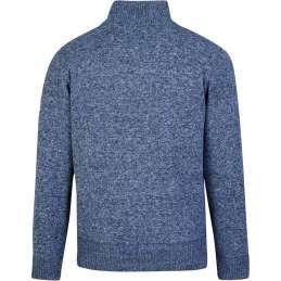 Gebreide kabel pullover Lunt teddy gevoerd blauw