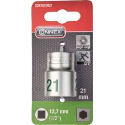 Dopsleutel 1/2" 21mm Connex