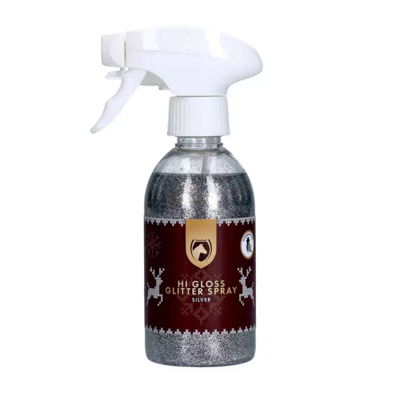 Excellent Horse Christmas Hi Gloss Glitter Spray Zilver 250 ml
