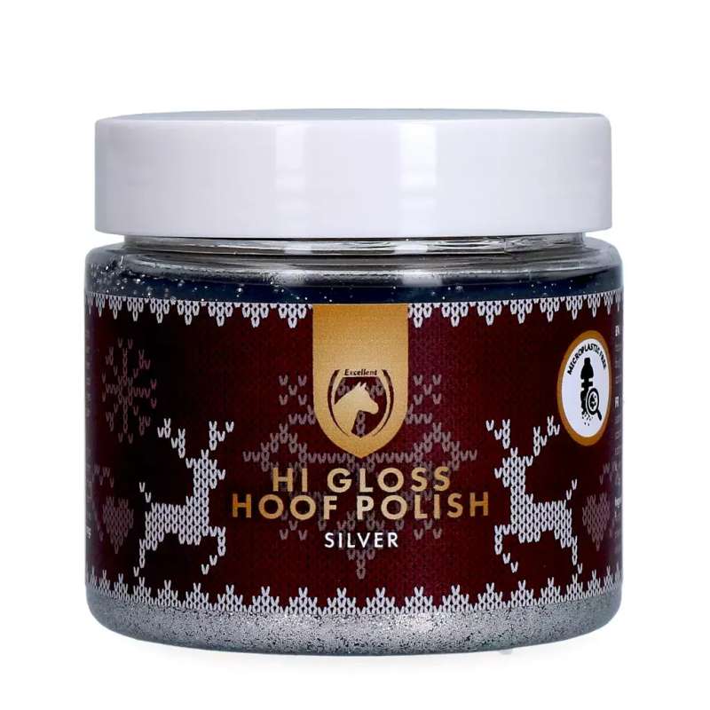 Excellent Horse Christmas Hi Gloss Hoof Polish Zilver 150 ml