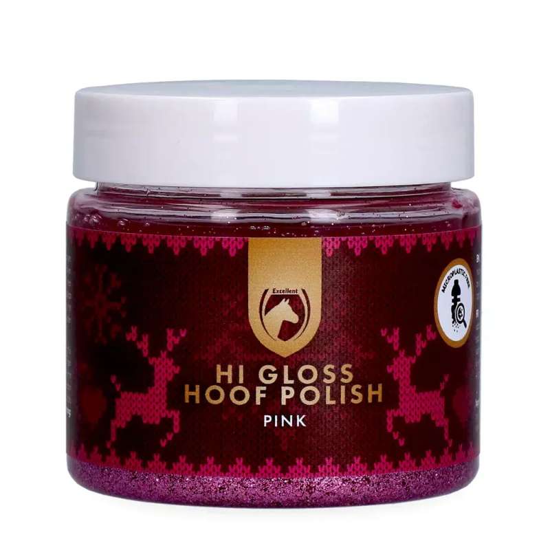 Excellent Horse Christmas Hi Gloss Hoof Polish Roze 150 ml