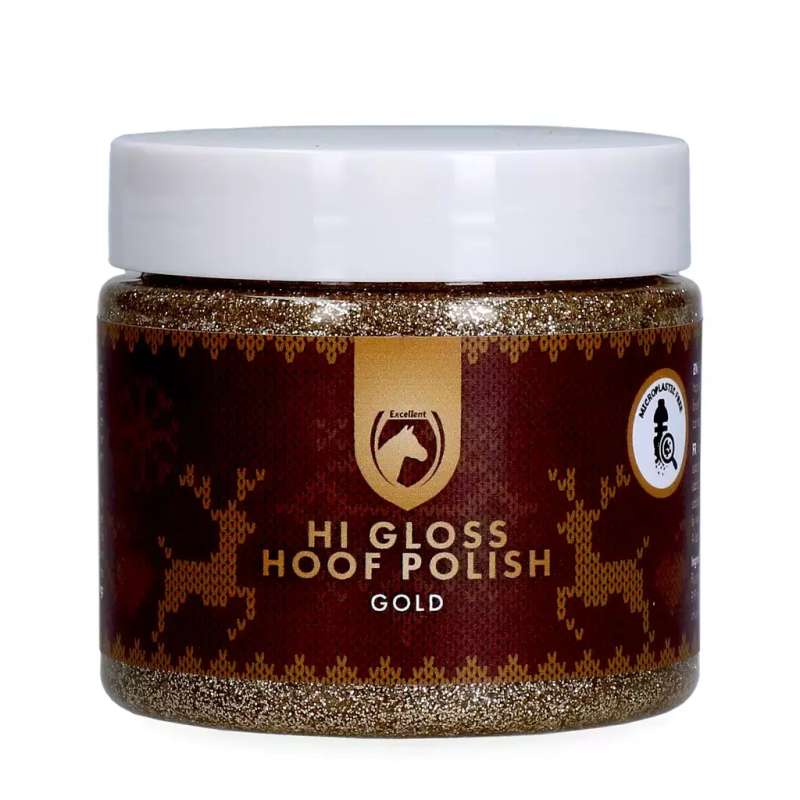 Excellent Horse Christmas Hi Gloss Hoof Polish Goud 150 ml