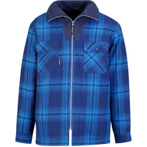 Storvik Thermohemd Vancouver met col blauw geblokt