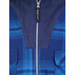 Storvik Thermohemd Vancouver met col blauw geblokt