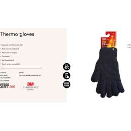 Stapp heat thermohandschoen zwart