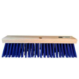 Stalbezem PVC blauw 45 cm