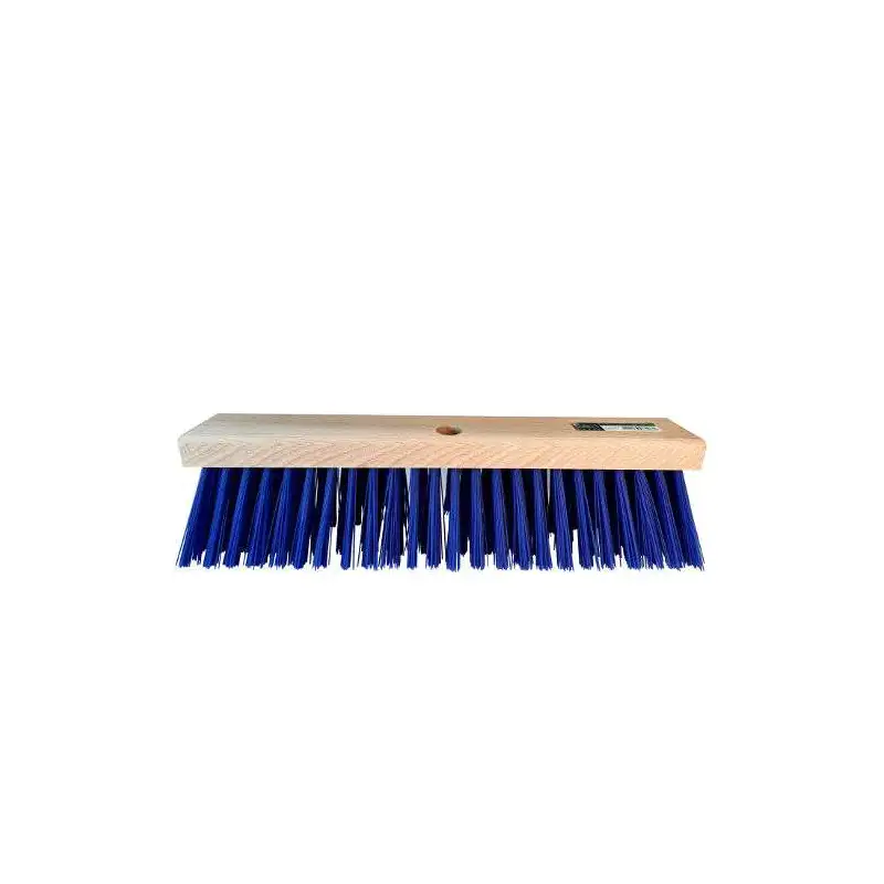Stalbezem PVC blauw 45 cm