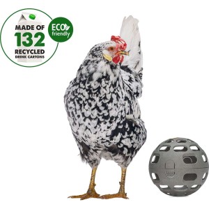 Kippen snackbal grijs 15cm
