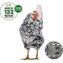 Kippen snackbal grijs 15cm