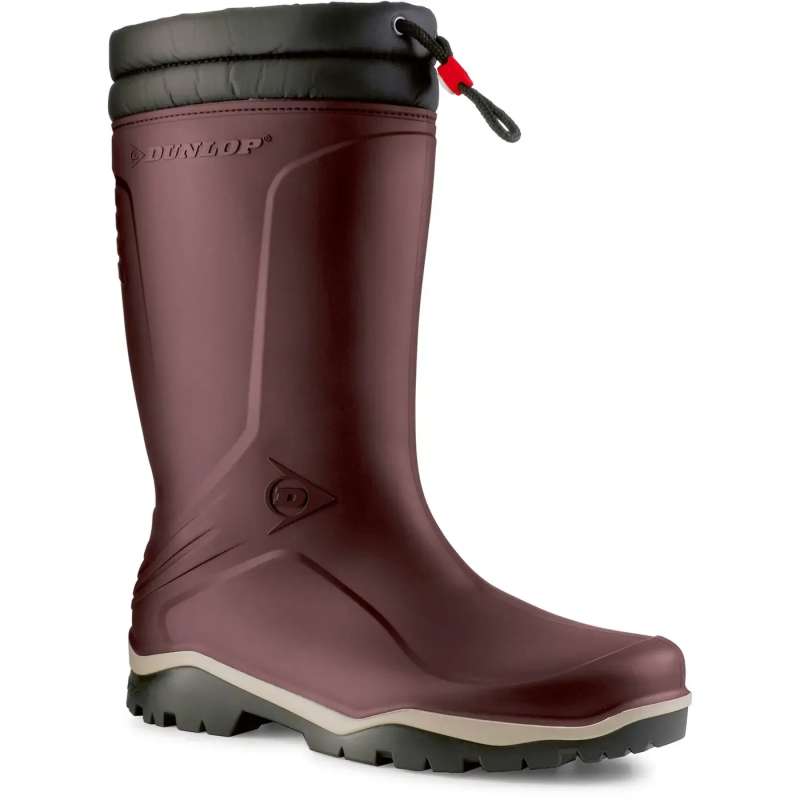 Dunlop Blizzard dames winterlaars Burgundy/grijs/zwart